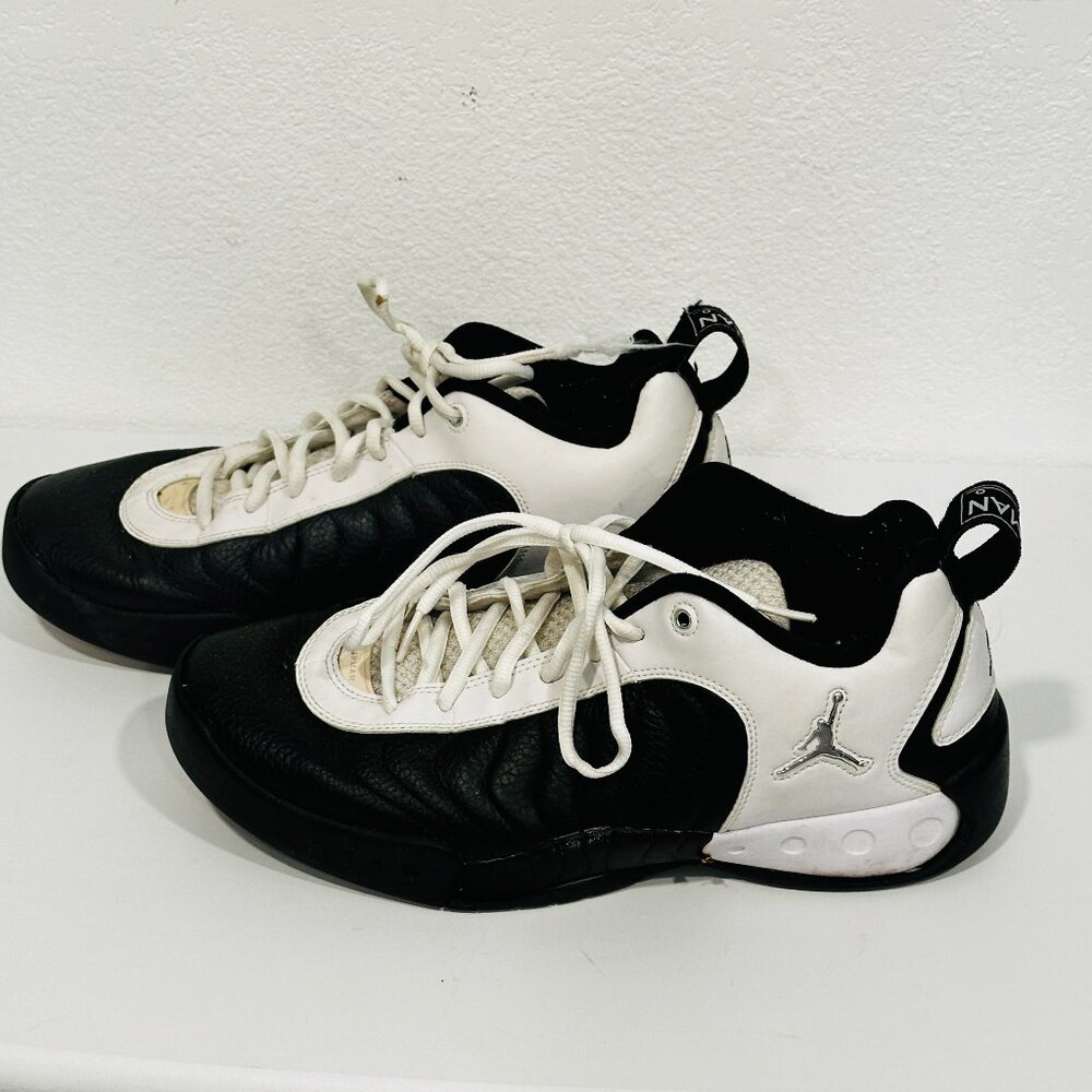 Nike Jordan Jumpman Pro Low Sneakers Mens US Size 10.5 Black / White #364768-02